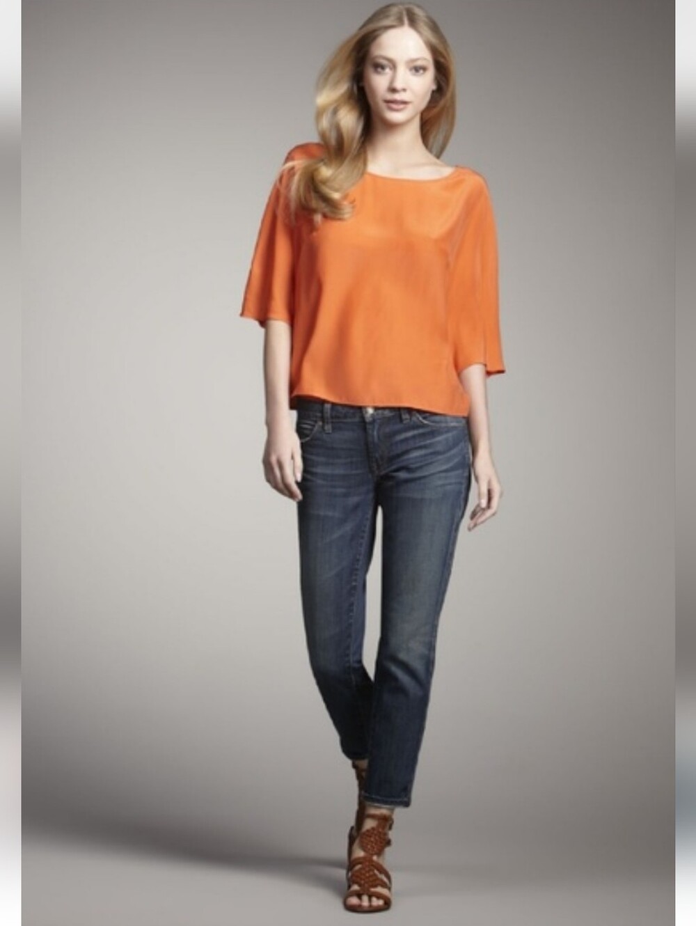 Vince. Mallorca Crop Skinny Ankle Women’s Dark Wash Straight Denim Suze 27